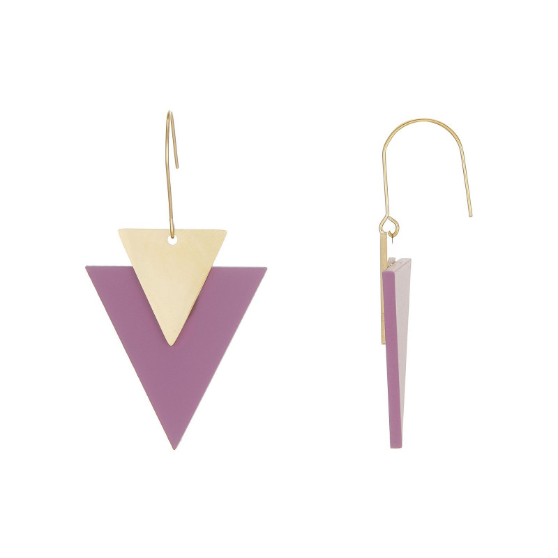 Ulpu - Acier Boucle d'oreille crochet Parme