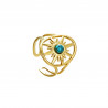 Ulviya - Bague Acier réglable Turquoise