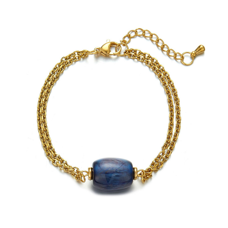 Ugolina - Bracelet acier bleu