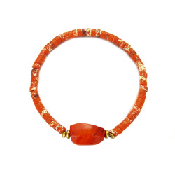 Ulfa - Bracelet acier orange