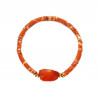 Ulfa - Bracelet acier orange