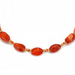 Ulfa - Collier acier orange