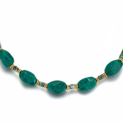 Ulfa - Collier acier vert
