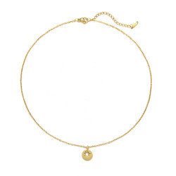 Zimra - Pendentif acier doré