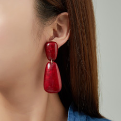 Edmee - Boucle d'oreille clip Verte