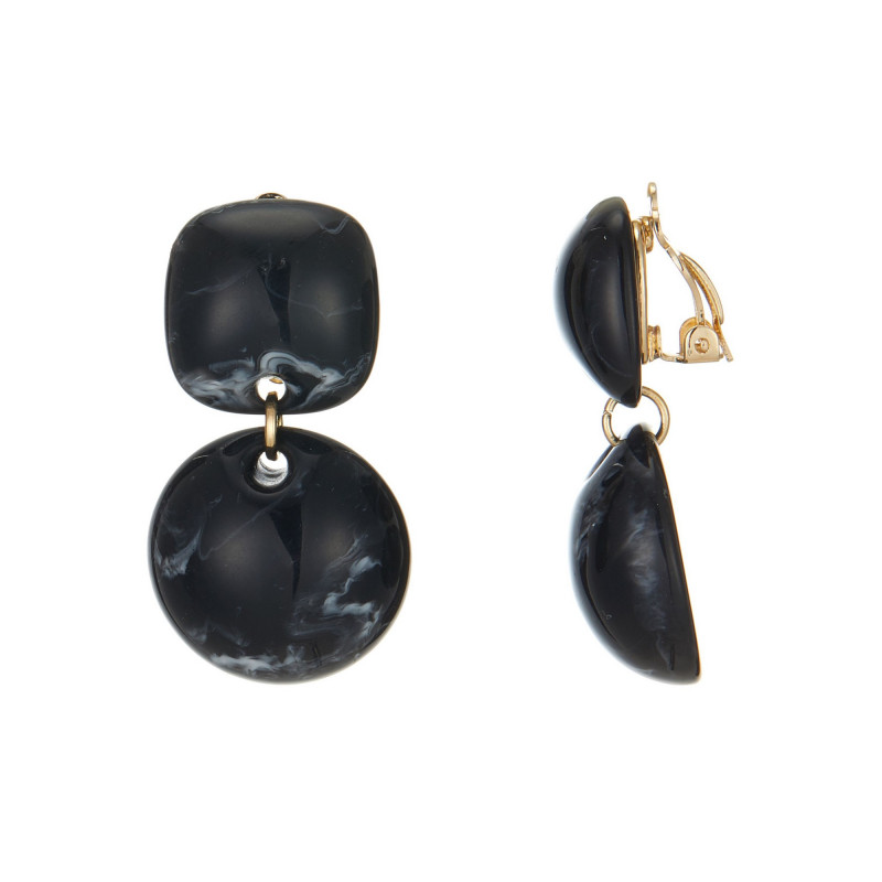 Efimia - Boucle d'oreille clip Noire