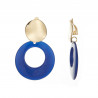 Eija - Boucle d'oreille clip Bleue marine