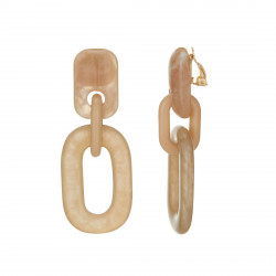 Elida - Boucle d'oreille clip Beige
