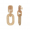 Elida - Boucle d'oreille clip Beige