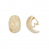 Eulalia - Boucle d'oreille clip beige