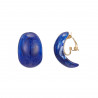 Eulalia - Boucle d'oreille clip bleue