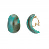 Eulalia - Boucle d'oreille clip turquoise