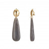 Eduina - Boucle d'oreille clip Grise