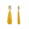 Eduina - Boucle d'oreille clip Jaune