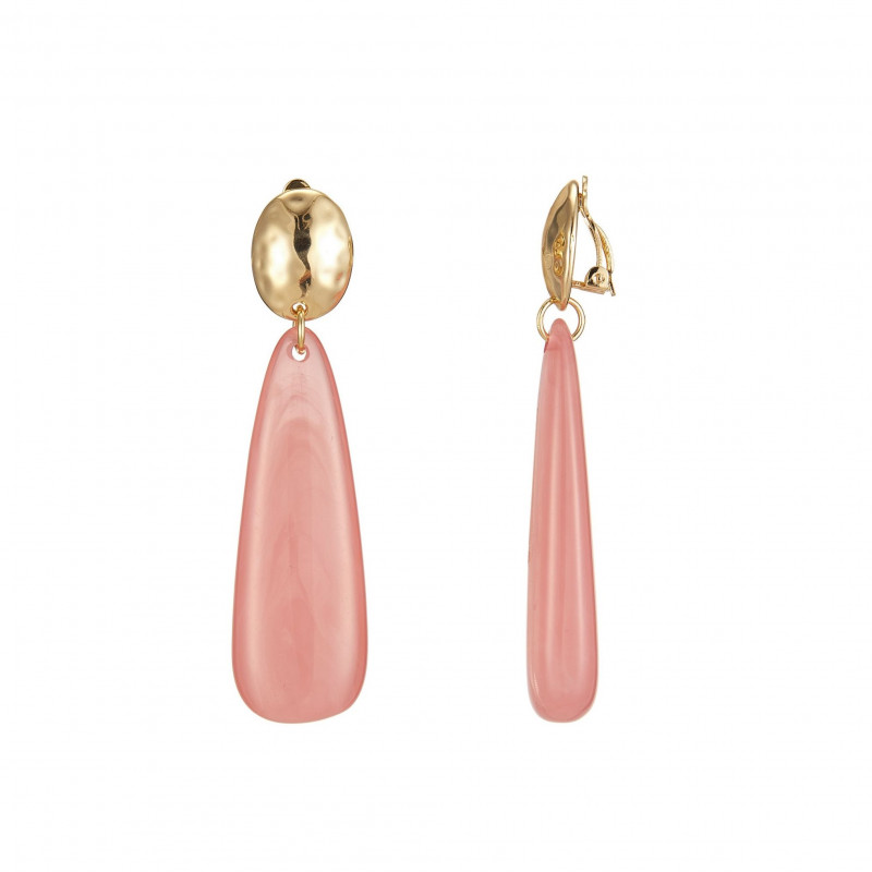 Eduina - Boucle d'oreille clip Rose