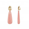 Eduina - Boucle d'oreille clip Rose