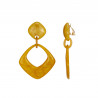 Eliane - Boucle d'oreille clip Jaune