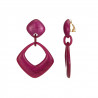 Eliane - Boucle d'oreille clip Prune