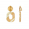 Elisaveta - Boucle d'oreille clip Beige