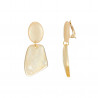 Ernestine - Boucle d'oreille clip Beige