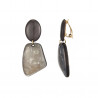 Ernestine - Boucle d'oreille clip Grise