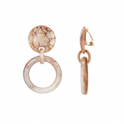 Erwan - Boucle d'oreille clip Beige