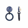 Erwan - Boucle d'oreille clip Bleue