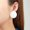 Etelvina - Boucle d'oreille clip Bleue marine