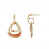 Gaiana - Boucle d'oreille percée orange