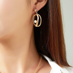 Gerardine - Boucle d'oreille percée argentée