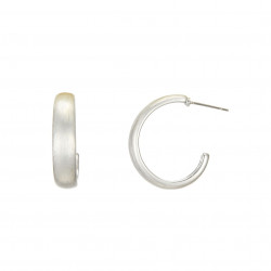 Gilberta - Boucle d'oreille percée argentée