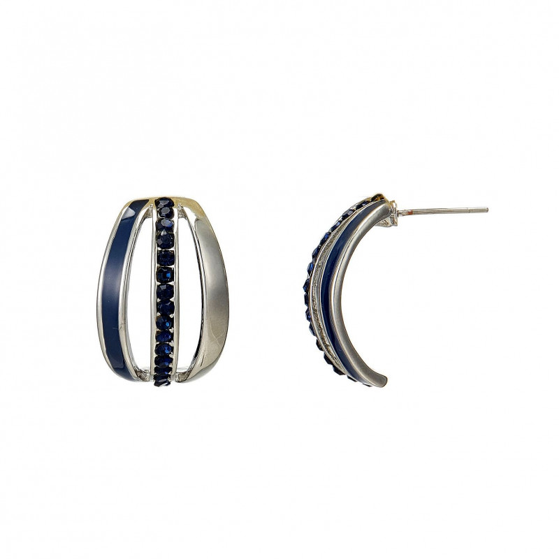 Guyonne - Boucle d'oreille percée bleue