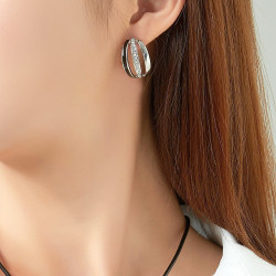 Guyonne - Boucle d'oreille percée bleue