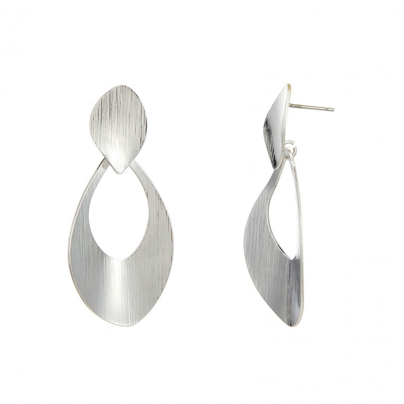 Ganaelle - Boucle d'oreille percée argentée