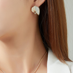 Echire - Boucle d'oreille tige fuchsia