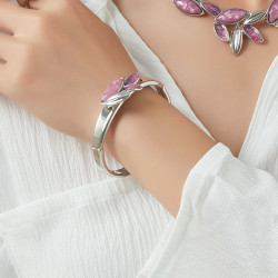 Elfried - Bracelet élastique violet