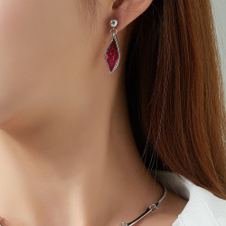 Eloane - Boucle d'oreille tige bleue