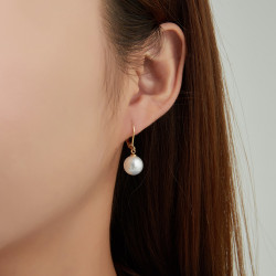 Udven - Acier Boucle d'oreille dormeuse Argentée