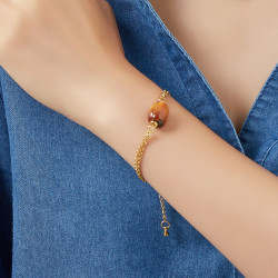 Ugolina - Bracelet acier violet