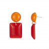 Elina - Boucle d'oreille tige Orange