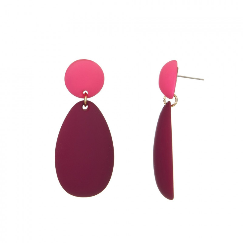 Eris - Boucle d'oreille percée violette