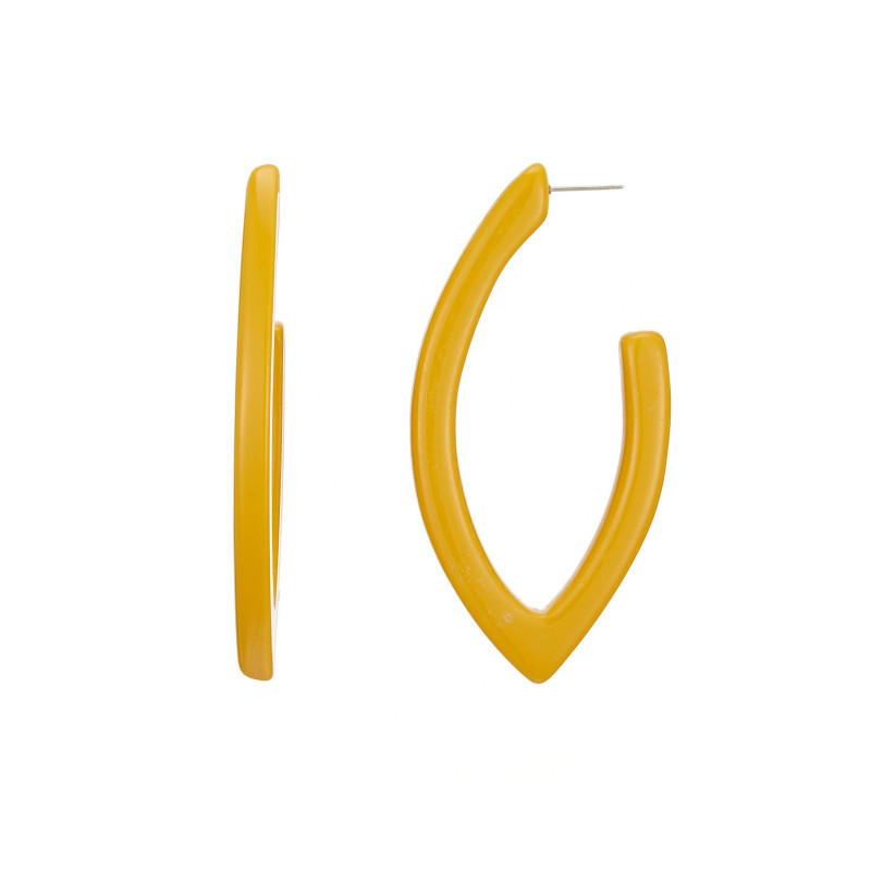 Fatiha - Boucle d'oreille percée jaune