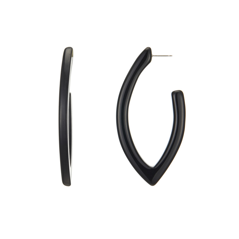 Fatiha - Boucle d'oreille percée noire