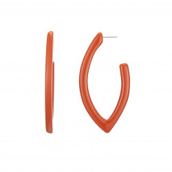 Fatiha - Boucle d'oreille percée orange