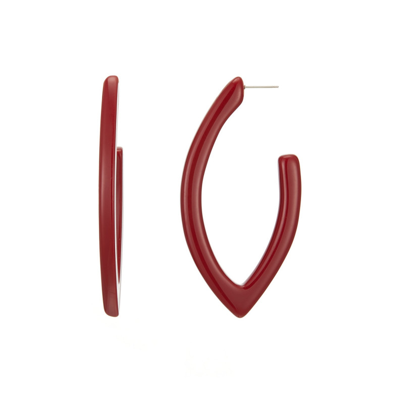 Fatiha - Boucle d'oreille percée rouge