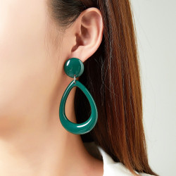 Fernanda - Boucle d'oreille percée noire