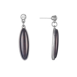 Lyra - Boucles d'oreilles tige noir