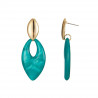 Evangelina - Boucle d'oreille tige Turquoise