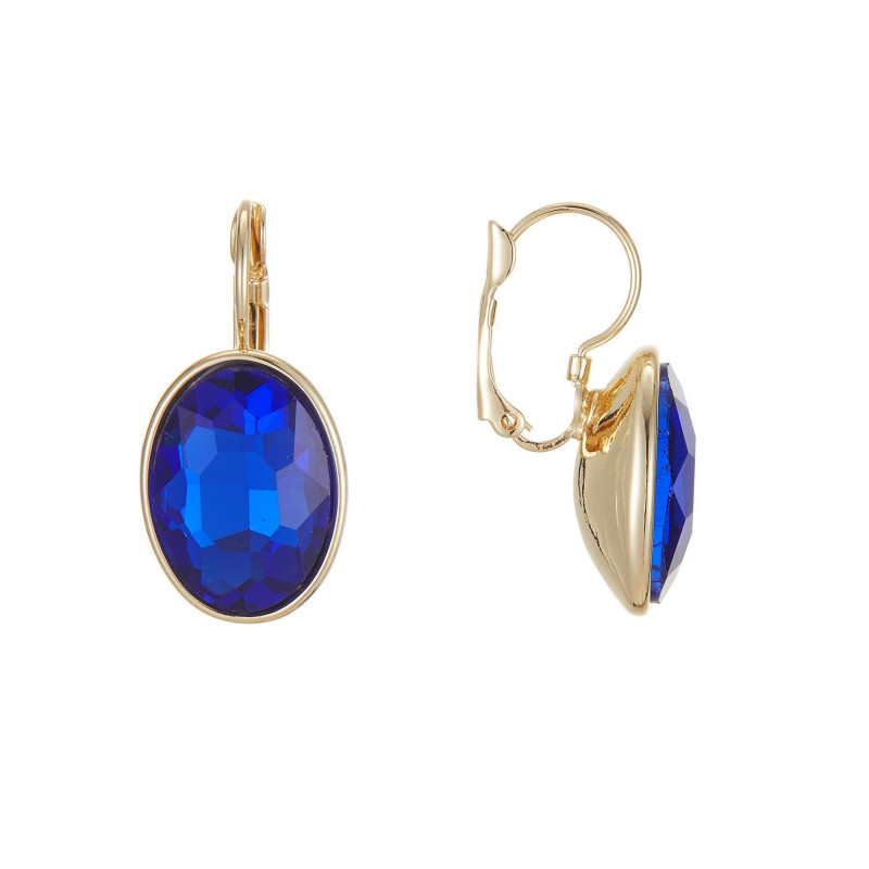 Havva - Boucle d'oreille dormeuse bleue