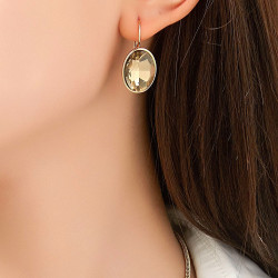 Havva - Boucle d'oreille dormeuse noire